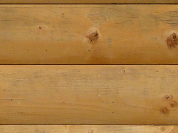 New smooth light brown planks set in horizontal direction.